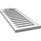 Ekena Millwork Octagonal Top Surface Mount PVC Gable Vent w/ 2"W x 1-1/2"P Brickmould Frame, 14"W x 40"H GVPOT14X4002SF - alternate 2
